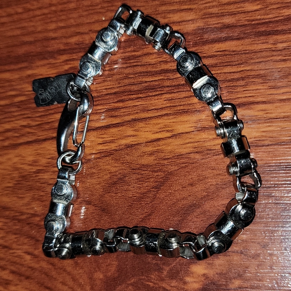 Stainless Steel Black & Blue bracelet